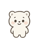 ふわふわホッキョクグマ 気分パレード（個別スタンプ：14）