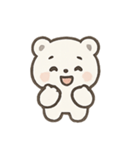 ふわふわホッキョクグマ 気分パレード（個別スタンプ：18）