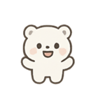 ふわふわホッキョクグマ 気分パレード（個別スタンプ：21）