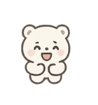 ふわふわホッキョクグマ 気分パレード（個別スタンプ：23）