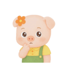 ふっくらほっぺのぽっちゃりブタ (NT)（個別スタンプ：6）