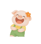 ふっくらほっぺのぽっちゃりブタ (NT)（個別スタンプ：16）