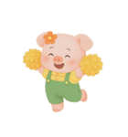 ふっくらほっぺのぽっちゃりブタ (NT)（個別スタンプ：18）