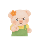 ふっくらほっぺのぽっちゃりブタ (NT)（個別スタンプ：19）