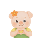 ふっくらほっぺのぽっちゃりブタ (NT)（個別スタンプ：22）