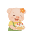 ふっくらほっぺのぽっちゃりブタ (NT)（個別スタンプ：23）
