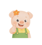 ふっくらほっぺのぽっちゃりブタ (NT)（個別スタンプ：33）
