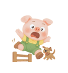 ふっくらほっぺのぽっちゃりブタ (NT)（個別スタンプ：40）
