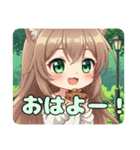 たこ焼きとっても大好きみなみちゃん（個別スタンプ：1）