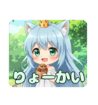 たこ焼きとっても大好きみなみちゃん（個別スタンプ：11）