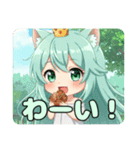 たこ焼きとっても大好きみなみちゃん（個別スタンプ：16）