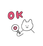 しろいねこと送る生活 3（個別スタンプ：1）
