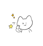 しろいねこと送る生活 3（個別スタンプ：10）