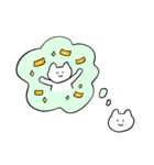 しろいねこと送る生活 3（個別スタンプ：16）