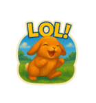 かわいいモフモフのロップイヤーラビット（個別スタンプ：11）