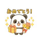 ゆるかわパンダの日常ことば（個別スタンプ：20）