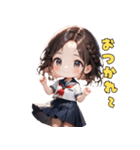 爽やか清楚JKスタンプ（個別スタンプ：3）