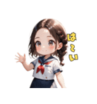 爽やか清楚JKスタンプ（個別スタンプ：4）