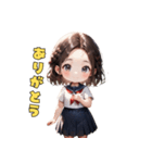 爽やか清楚JKスタンプ（個別スタンプ：9）