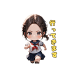 爽やか清楚JKスタンプ（個別スタンプ：12）