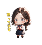 爽やか清楚JKスタンプ（個別スタンプ：16）