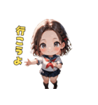 爽やか清楚JKスタンプ（個別スタンプ：27）