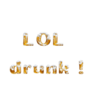 ビール文字スタンプ（個別スタンプ：6）
