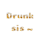 ビール文字スタンプ（個別スタンプ：13）