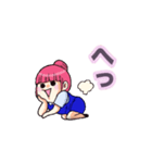 動く！まるみとほそみ（個別スタンプ：3）