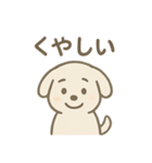 毎日使える！白い犬の挨拶＆敬語スタンプ（個別スタンプ：10）