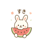 可愛い動物達とスイカ 日本語（個別スタンプ：12）
