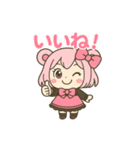 カラオケ ぴんくまmini（個別スタンプ：11）