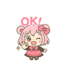 カラオケ ぴんくまmini（個別スタンプ：20）