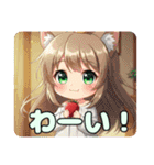 わたあめといちごみなみちゃんプレミアム（個別スタンプ：7）