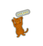 ベンガルキャットからのメッセージ（個別スタンプ：21）
