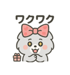 毎日使える！リボンわんこの日常スタンプ（個別スタンプ：19）