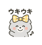 毎日使える！リボンわんこの日常スタンプ（個別スタンプ：20）