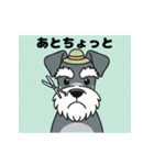 シュナウザーの愛らしき日々（個別スタンプ：9）