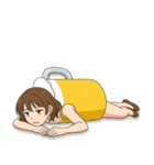 酒クズ女子ちゃん2 ビール編【生中サイズ】（個別スタンプ：16）
