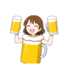 酒クズ女子ちゃん2 ビール編【生中サイズ】（個別スタンプ：22）