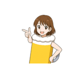 酒クズ女子ちゃん2 ビール編【生中サイズ】（個別スタンプ：25）