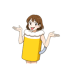 酒クズ女子ちゃん2 ビール編【生中サイズ】（個別スタンプ：26）