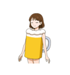 酒クズ女子ちゃん2 ビール編【生中サイズ】（個別スタンプ：28）