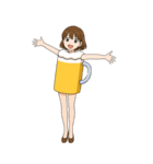 酒クズ女子ちゃん2 ビール編【生大サイズ】（個別スタンプ：1）