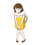 酒クズ女子ちゃん2 ビール編【生大サイズ】（個別スタンプ：4）