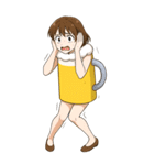 酒クズ女子ちゃん2 ビール編【生大サイズ】（個別スタンプ：7）