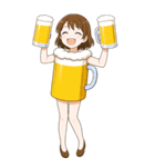 酒クズ女子ちゃん2 ビール編【生大サイズ】（個別スタンプ：22）