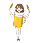 酒クズ女子ちゃん2 ビール編【生大サイズ】（個別スタンプ：23）