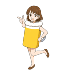 酒クズ女子ちゃん2 ビール編【生大サイズ】（個別スタンプ：25）