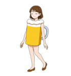 酒クズ女子ちゃん2 ビール編【生大サイズ】（個別スタンプ：28）